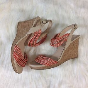 BCBG Paris Loran Wedge Sandal Size 7B/37